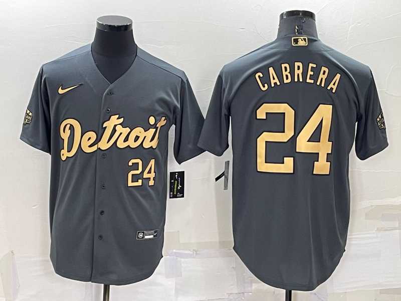 Detroit Tigers #24 Miguel Cabrera Number Grey 2022 All Star Stitched Cool Base Nike Jersey,We sell and wholesale Detroit Tigers #24 Miguel Cabrera Number Grey 2022 All Star Stitched Cool Base Nike Jersey on line form chian!